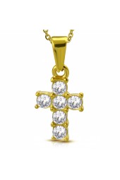 SALE - KAKLO PAPUOŠALAS KRYŽELIS (su grandinėle)